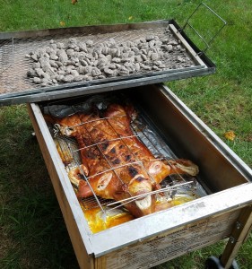 Caja Crispy Pig Inside - BBQ Catering Event NJ