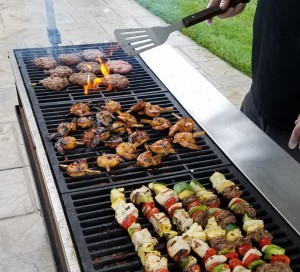 Grill Shrimp Burg Kebabs - BBQ Catering Event