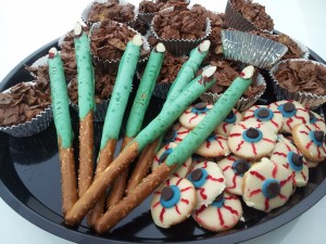 Halloween Dessert Witches Fing Eyball Cookies - Catering Event Monmouth County